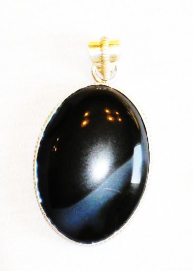 PN354 Onyx Pendant in Sterling Silver