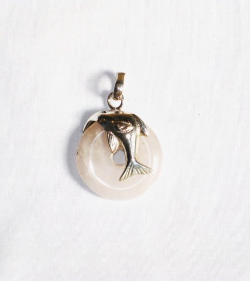PN244 Rose Quartz Pendant in Sterling Silver