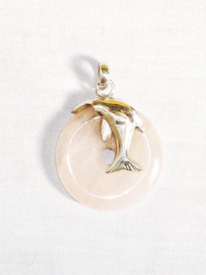 PN314 Rose Quartz Pendant in Sterling Silver