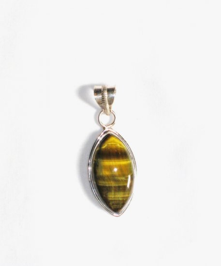 PN194 Tiger's Eye Pendant in Sterling Silver