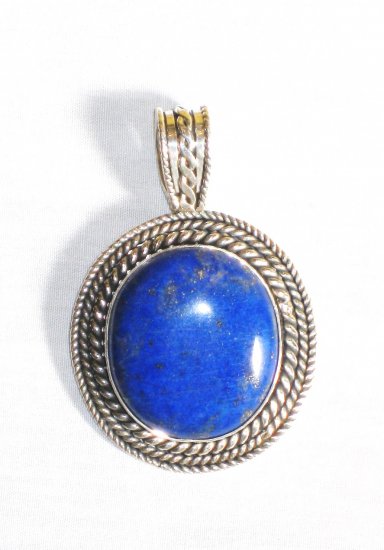PN309 Lapis Lazuli Pendant in Sterling Silver