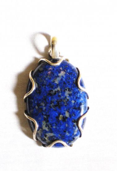 PN310 Lapis Lazuli Pendant in Sterling Silver
