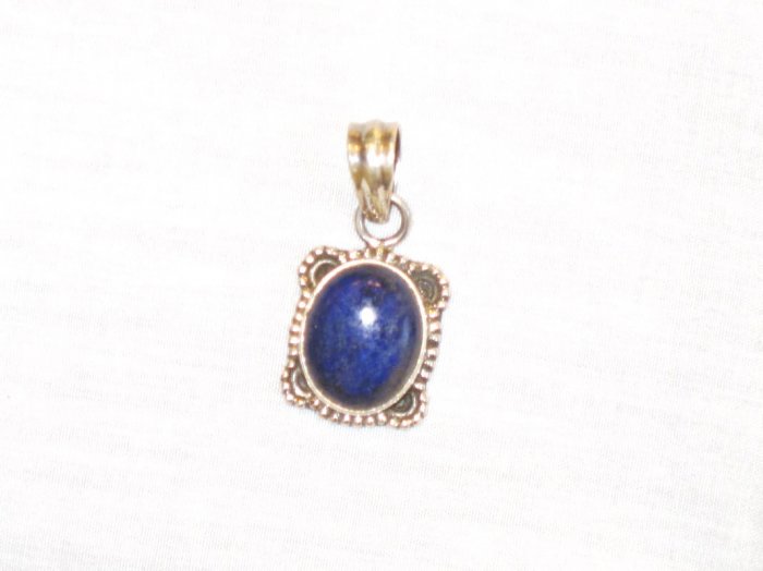 PN381 Lapis Lazuli Pendant in Sterling Silver