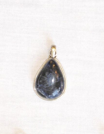 PN451 Lapis Lazuli Pendant in Sterling Silver