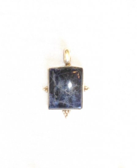 PN452 Lapis Lazuli Pendant in Sterling Silver