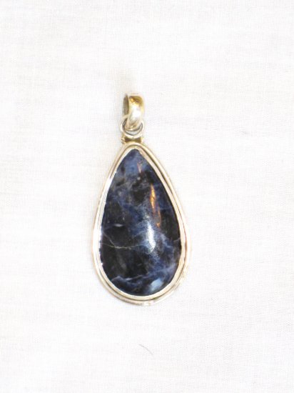 PN476 Lapis Lazuli Pendant in Sterling Silver