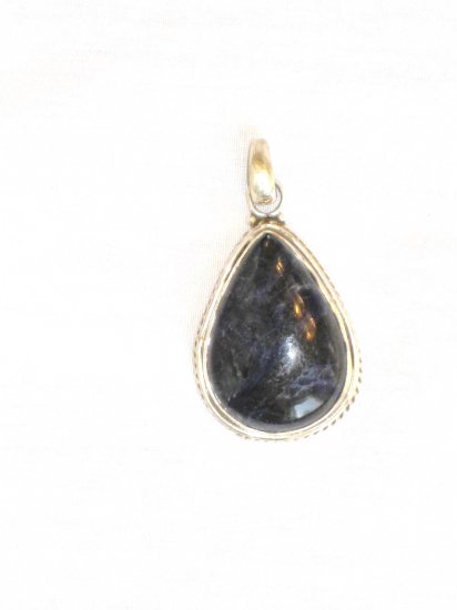 PN477 Lapis Lazuli Pendant in Sterling Silver