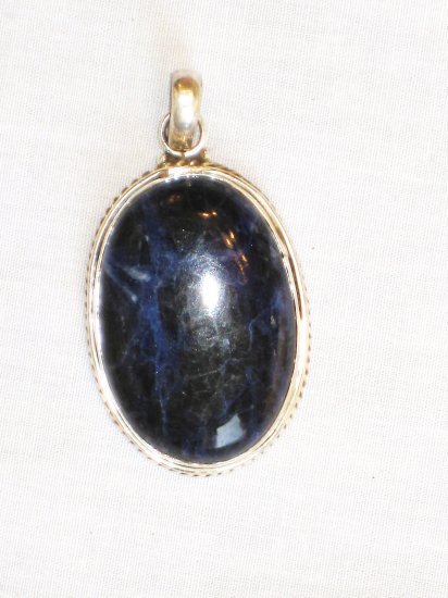 PN478 Lapis Lazuli Pendant in Sterling Silver
