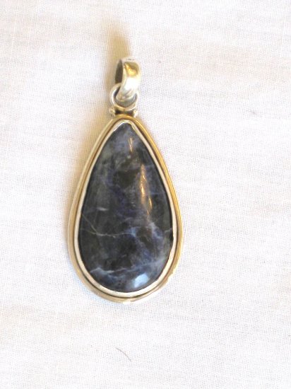 PN480 Lapis Lazuli Pendant in Sterling Silver