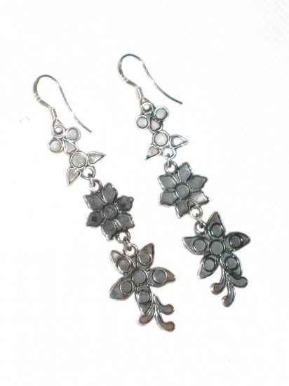 ST401 Oxidized Sterling Silver Earrings