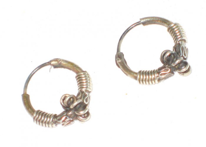 ST404 Oxidized Sterling Silver Earrings