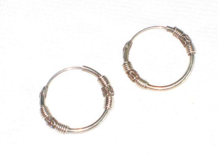 ST407 Oxidized Sterling Silver Earrings
