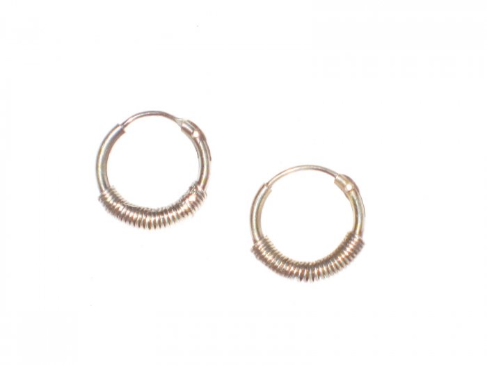 ST412 Oxidized Sterling Silver Earrings
