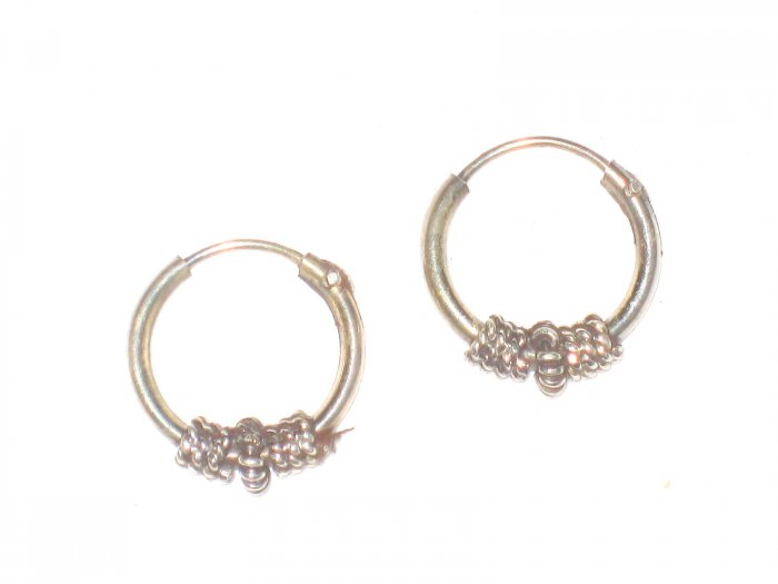 ST413 Oxidized Sterling Silver Earrings
