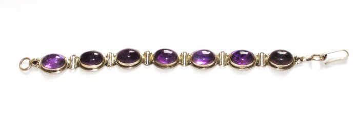 ST129 Amethyst Bracelet in Sterling Silver