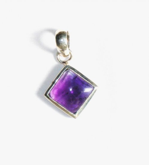 PN164 Amethyst Pendant in Sterling Silver