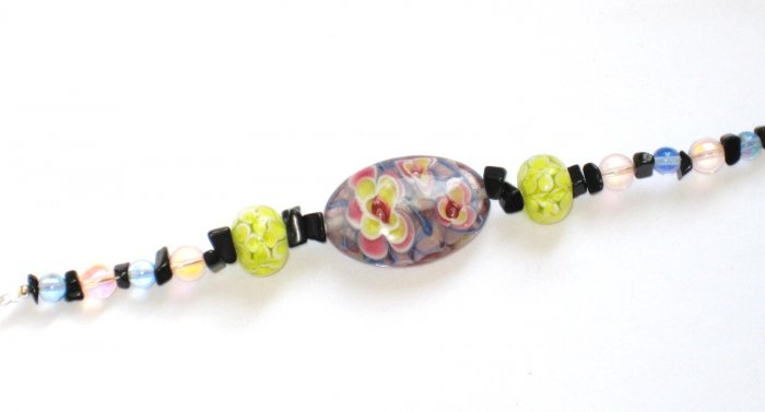 ST303 Murano Glass Bracelet in Sterling Silver