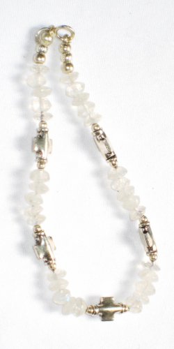 ST006 Moonstone Bracelet in Sterling Silver