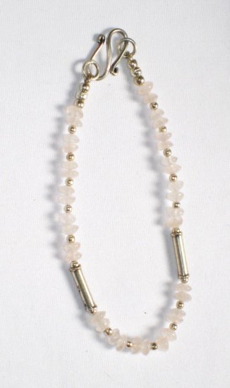 ST010 Moonstone Bracelet in Sterling Silver