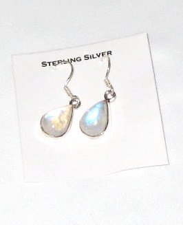 ER035 Moonstone Earrings in Sterling Silver