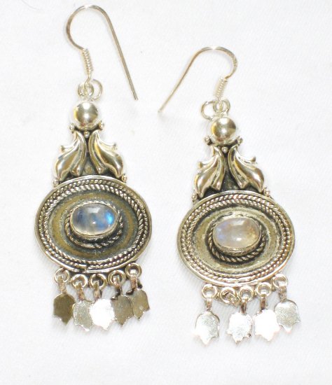 ER081 Moonstone Earrings in Sterling Silver - SOLD