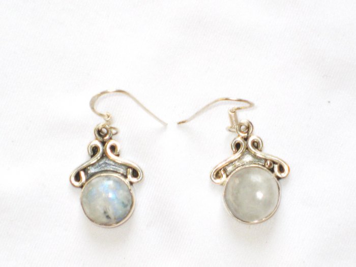 ER091 Moonstone Earrings in Sterling Silver