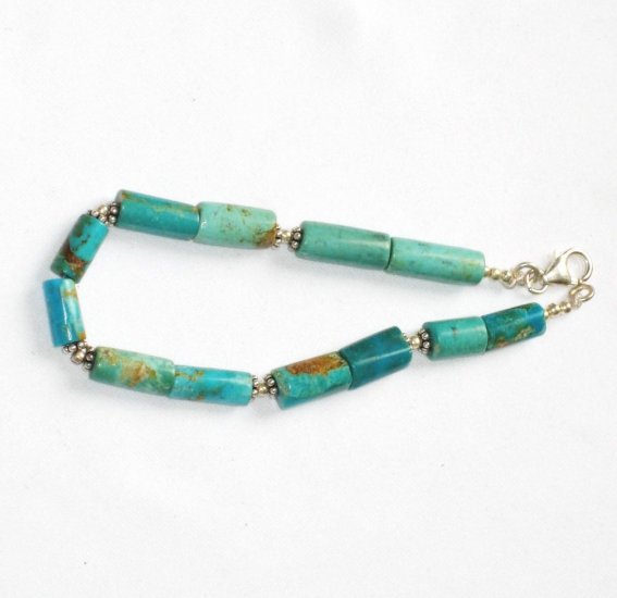 ST049 Turquoise Bracelet in Sterling Silver