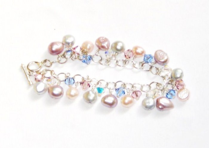 ST293 Pearl Bracelet in Sterling Silver