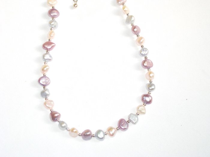 ST289 Pearl Necklace in Sterling Silver