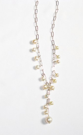 ST332 Pearl Necklace in Sterling Silver