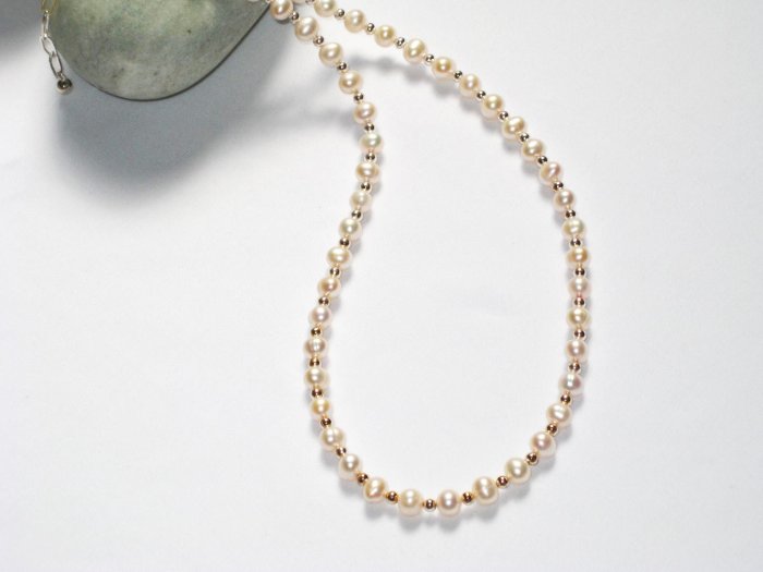 ST330 Pearl Necklace, Bracelet and Earrings Set in Sterling Silver