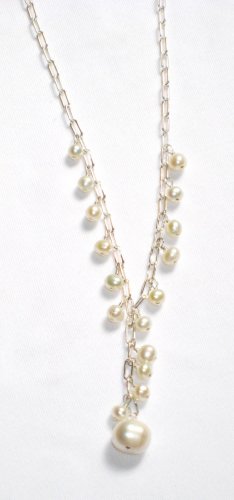 ST331 Pearl Bracelet and Earrings Set in Sterling Silver