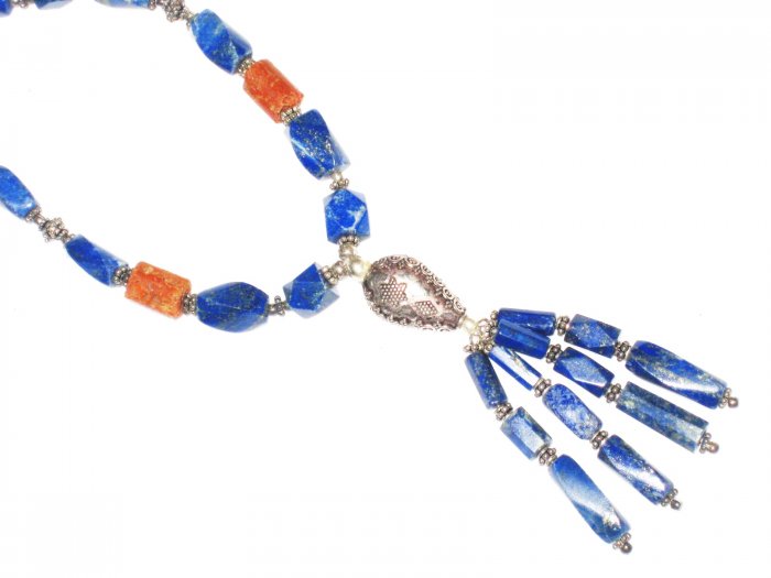 ST518 Tibetan Necklace in Sterling Silver