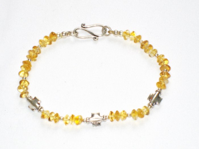 ST164 Citrine Bracelet in Sterling Silver