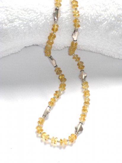 ST200 Citrine Necklace in Sterling Silver