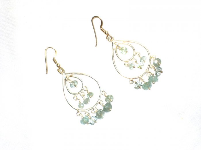 ST601 Chalcedony Earrings in Sterling Silver