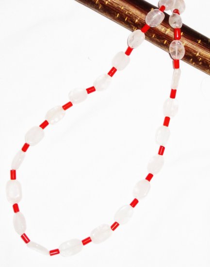 ST556 Rose Quartz Necklace in Sterling Silver