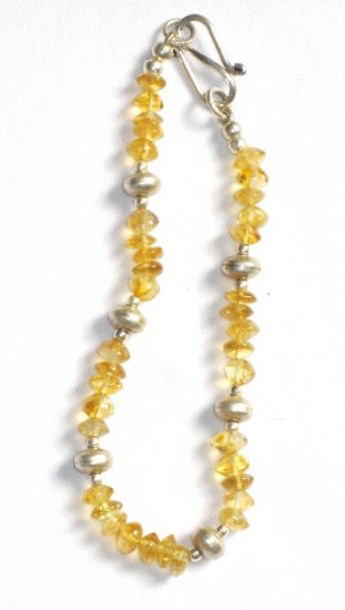 ST013 Citrine Bracelet in Sterling Silver