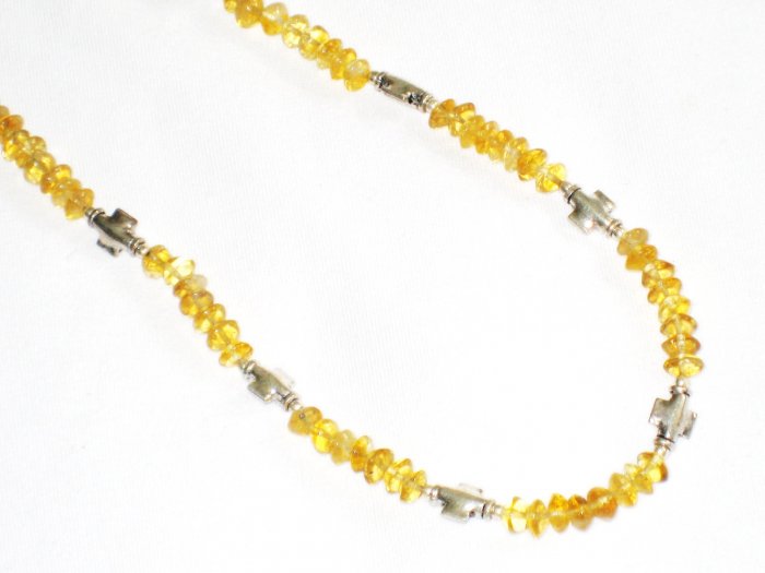 ST650 Citrine Necklace in Sterling Silver