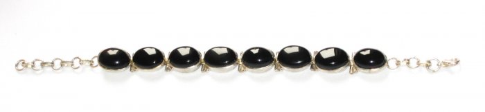 ST157 Onyx Bracelet in Sterling Silver