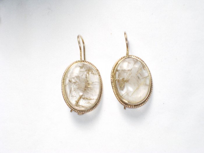 ER064 Amber Earrings in Sterling Silver