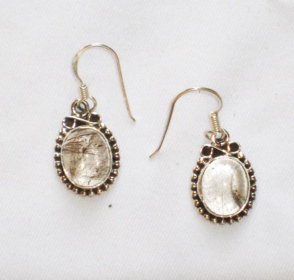ER099 Amber Earrings in Sterling Silver