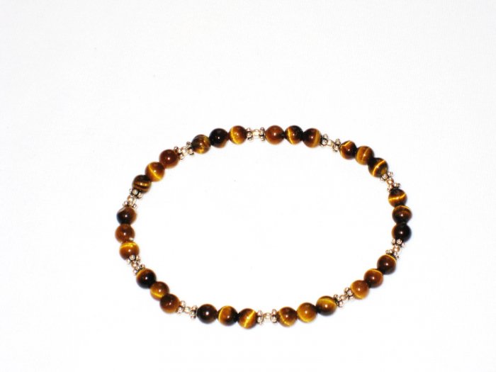ST175 Tiger's Eye Bracelet in Sterling Silver