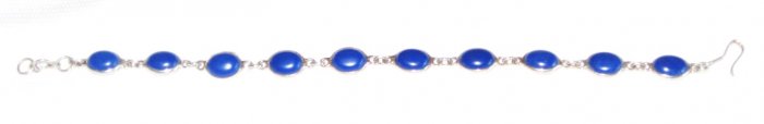 ST419 Lapis Lazuli Bracelet in Sterling Silver