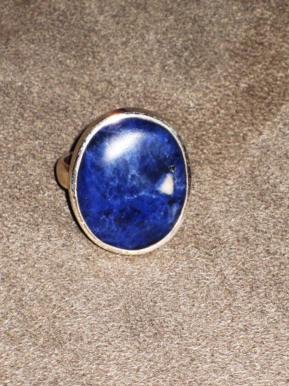 ST580 Lapis Lazuli Ring in Sterling Silver