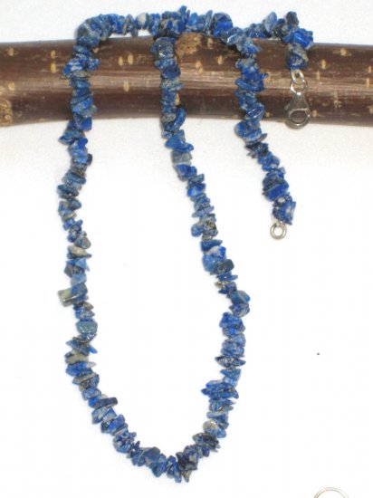 ST316 Lapis Lazuli Necklace and Earrings Set in Sterling Silver