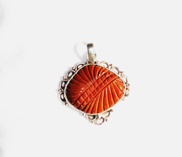 PN141 Carved Carnelian Pendant