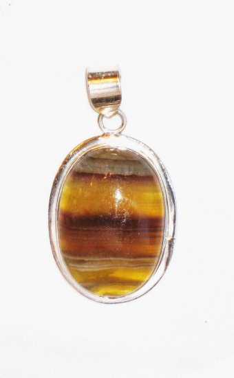 PN099 Agate Pendant in Sterling Silver