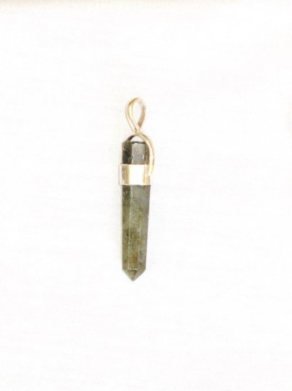 PN463 Agate Bullet Pendant in Sterling Silver