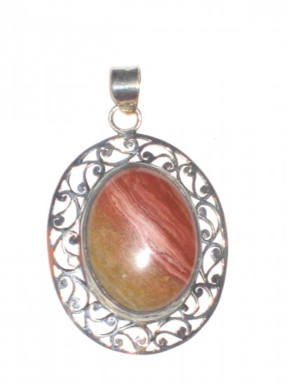 ST417 Agate Pendant in Sterling Silver